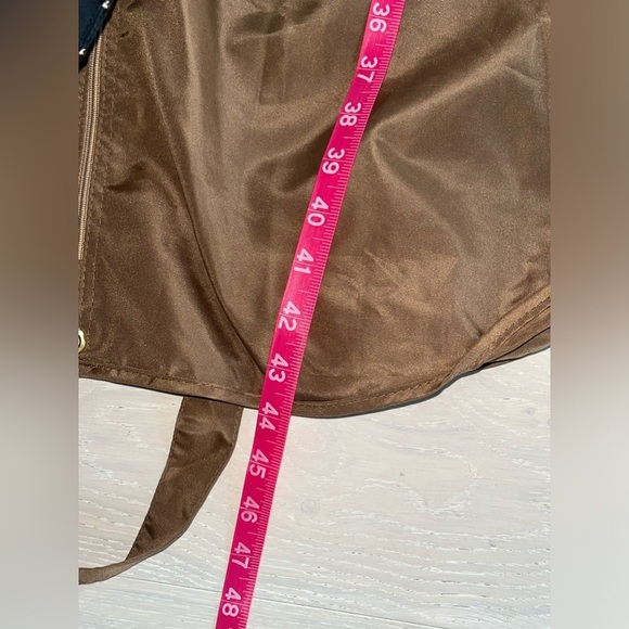 Gucci Medium Brown gold nylon fold over Zippered Dust Cover Garment Bag - Picture 4 of 5